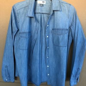 Denim button down shirt